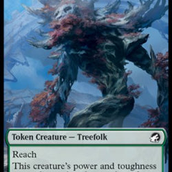Human // Treefolk Double-Sided Token [Innistrad: Midnight Hunt Tokens]