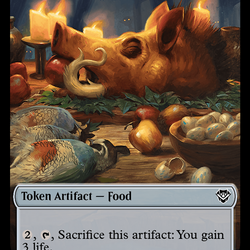 Assassin // Food Double-Sided Token [Outlaws of Thunder Junction Commander Tokens]