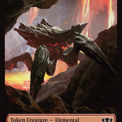 Elemental (0016) // Gold Double-Sided Token [Tarkir: Dragonstorm Commander Tokens]