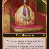 The Monarch // Golem Double-Sided Token [Phyrexia: All Will Be One Commander Tokens]