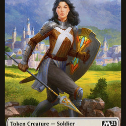 Demon // Soldier Double-Sided Token [Core Set 2021 Tokens]