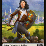 Construct // Soldier Double-Sided Token [Core Set 2021 Tokens]