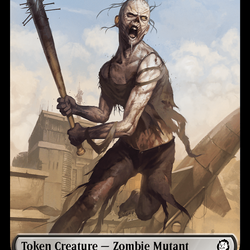 Food (0012) // Zombie Mutant Double-Sided Token [Fallout Tokens]