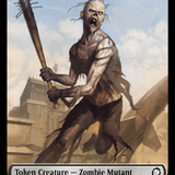 Zombie Mutant // Clue Double-Sided Token [Fallout Tokens]