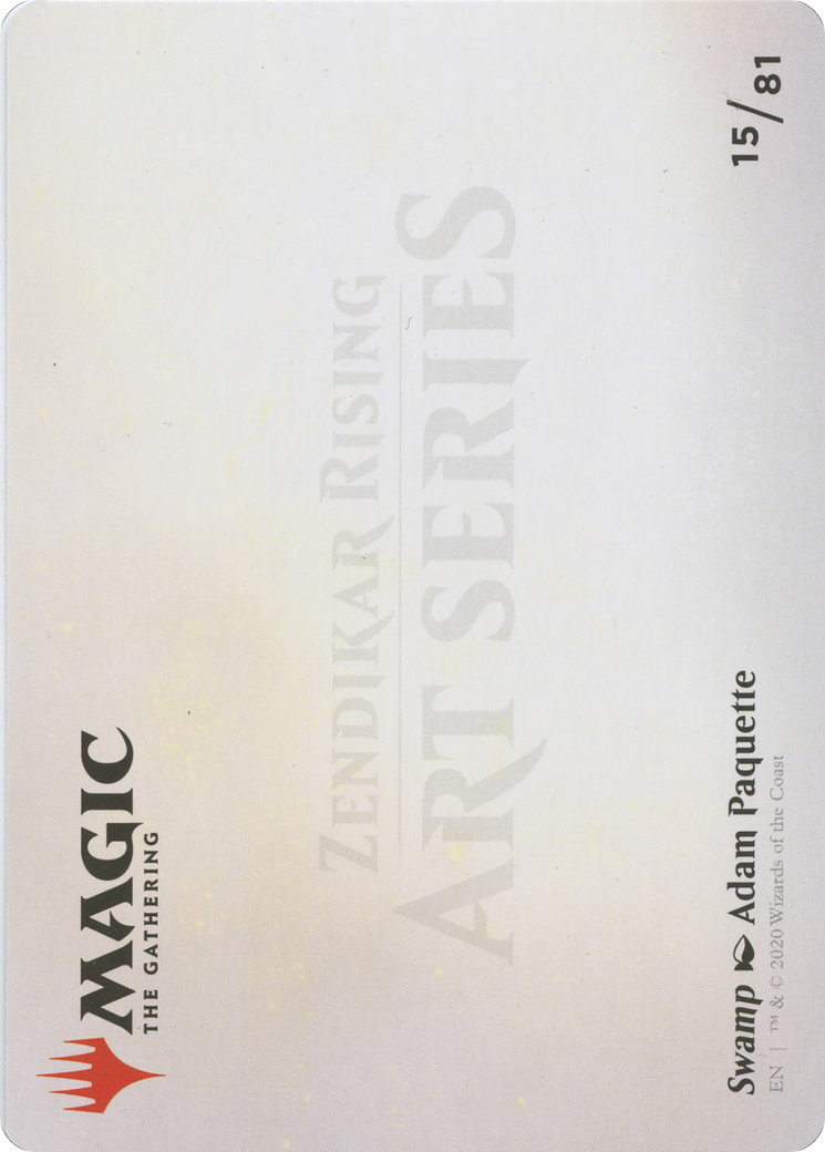 Swamp // Swamp (AZNR-015) (Borderless) [Zendikar Rising Art Series] Foil