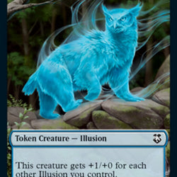 Illusion // Skeleton Double-Sided Token [Dungeons & Dragons: Adventures in the Forgotten Realms Commander Tokens]