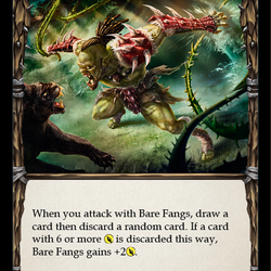 Bare Fangs (Red) [EVR008] (Everfest)  1st Edition Rainbow Foil
