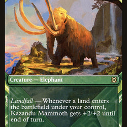 Kazandu Mammoth // Kazandu Valley (Showcase) [Zendikar Rising]