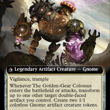 Tetzin, Gnome Champion // The Golden-Gear Colossus (Extended Art) [The Lost Caverns of Ixalan Commander]