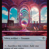 Starscape Cleric // Treasure Double-Sided Token [Secrets of Strixhaven Tokens]