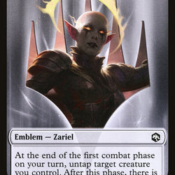 Spider // Zariel, Archduke of Avernus Emblem Double-Sided Token [Dungeons & Dragons: Adventures in the Forgotten Realms Tokens]
