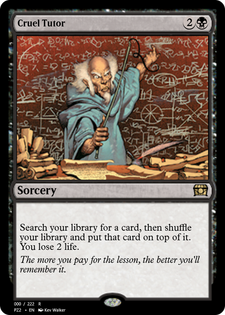 Cruel Tutor (PZ2-65797) [Treasure Chest]