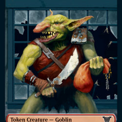 Smoke Blessing // Goblin Double-Sided Token [Kamigawa: Neon Dynasty Commander Tokens]