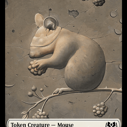 Mouse // Food (0012) Double-Sided Token [Wilds of Eldraine Tokens]