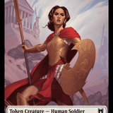 Pirate // Human Soldier Double-Sided Token [Wilds of Eldraine Commander Tokens]