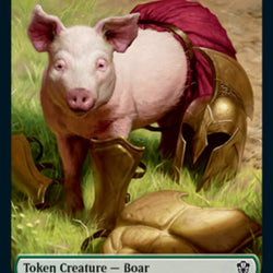 Hydra // Boar Double-Sided Token [Commander 2021 Tokens]