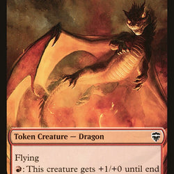 Dragon // Treasure Double-Sided Token [Commander Legends Tokens]