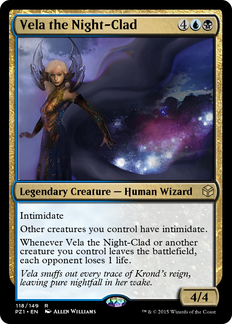 Vela the Night-Clad (PZ1-118) [Legendary Cube Prize Pack]