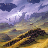 Plains // Plains (AZNR-009) (Borderless) [Zendikar Rising Art Series] Foil