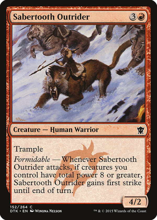 Sabertooth Outrider [Dragons of Tarkir]