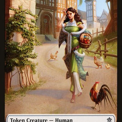 Human Double-Sided Token [Challenger Decks 2020 Tokens]
