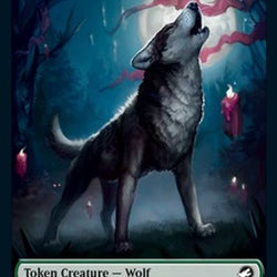 Centaur // Wolf Double-Sided Token [Innistrad: Midnight Hunt Commander Tokens]