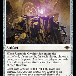 Unstable Glyphbridge // Sandswirl Wanderglyph [The Lost Caverns of Ixalan]
