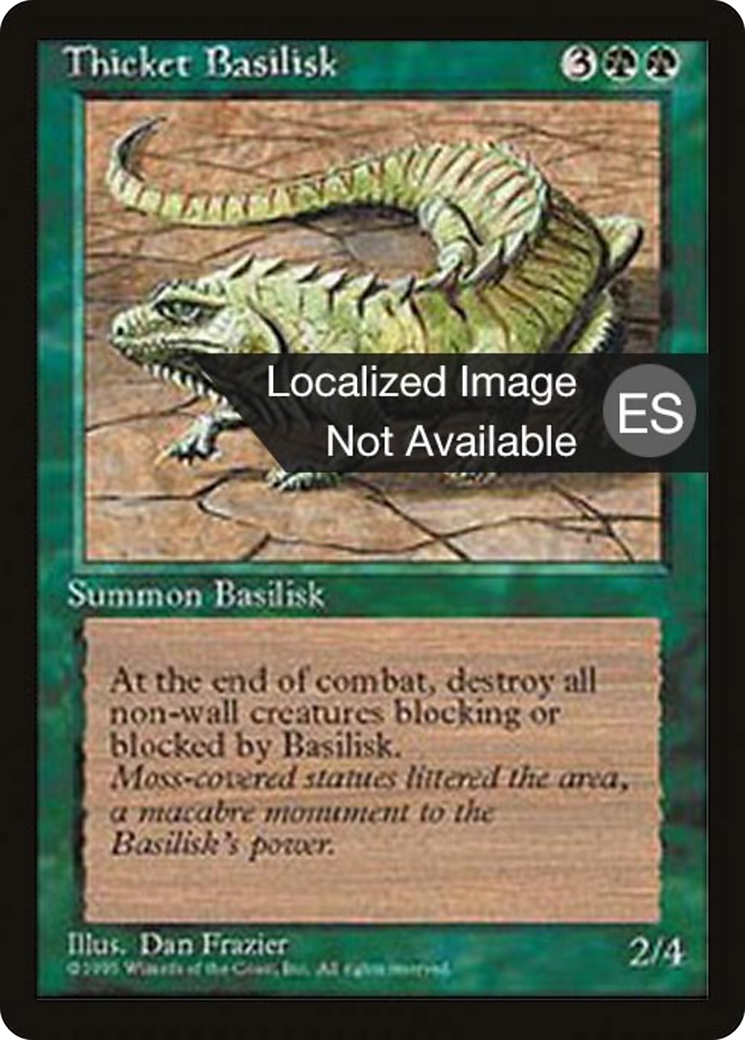 Thicket Basilisk (4BB-274) [Fourth Edition Foreign Black Border]