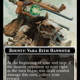 Bounty: Vara Beth Hannifer // Bounty Rules Double-Sided Token [Outlaws of Thunder Junction Commander Tokens]