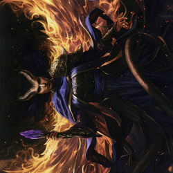Farideh, Devil's Chosen // Farideh, Devil's Chosen (AAFR-032) (Borderless) [Adventures in the Forgotten Realms Art Series]