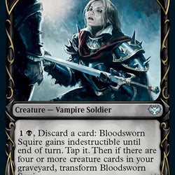 Bloodsworn Squire // Bloodsworn Knight (Showcase Fang Frame) [Innistrad: Crimson Vow]