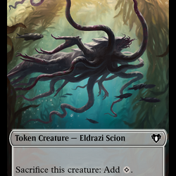 Manifest // Eldrazi Scion Double-Sided Token [Commander Masters Tokens]