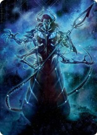 Heliod, the Warped Eclipse Art Card (ASMOM-060) [Art Series: March of the Machine]