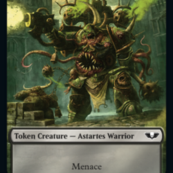 Astartes Warrior // Plaguebearer of Nurgle Double-Sided Token [Warhammer 40,000 Tokens]