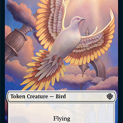 Bird // Spirit Double-Sided Token [Starter Commander Decks]