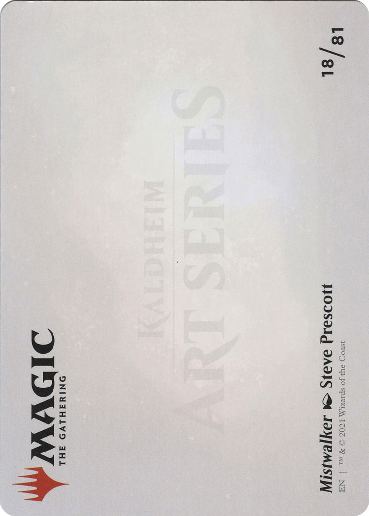 Mistwalker // Mistwalker (ASKHM-018) (Borderless) [Art Series: Kaldheim] Foil