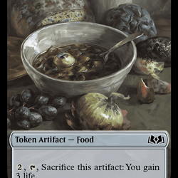 Bird // Food (0013) Double-Sided Token [Wilds of Eldraine Tokens]