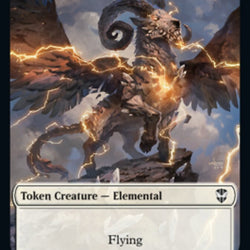 Clue // Elemental (005) Double-Sided Token [Streets of New Capenna Commander Tokens]