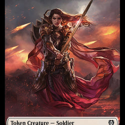 Soldier (007) // Angel Double-Sided Token [Phyrexia: All Will Be One Commander Tokens]