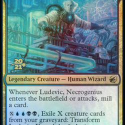 Ludevic, Necrogenius // Olag, Ludevic's Hubris [Innistrad: Midnight Hunt Prerelease Promos]