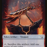 Treasure (21) // Zombie Double-Sided Token [March of the Machine Tokens]
