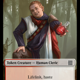 Human Cleric // Plot Double-Sided Token [Outlaws of Thunder Junction: Breaking News Tokens]
