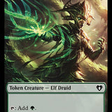 The Monarch // Elf Druid Double-Sided Token [Commander Masters Tokens]