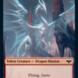 Zombie (008) // Dragon Illusion Double-Sided Token [Innistrad: Crimson Vow Tokens]