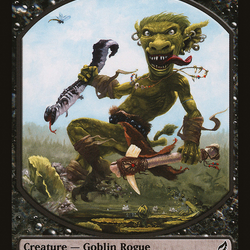 Treefolk // Goblin Double-Sided Token [Lorwyn Eclipsed Tokens]