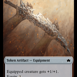 Sword // Manifold Mouse Double-Sided Token [Bloomburrow Tokens]