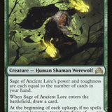 Sage of Ancient Lore // Werewolf of Ancient Hunger [Shadows over Innistrad]