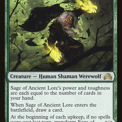 Sage of Ancient Lore // Werewolf of Ancient Hunger [Shadows over Innistrad]