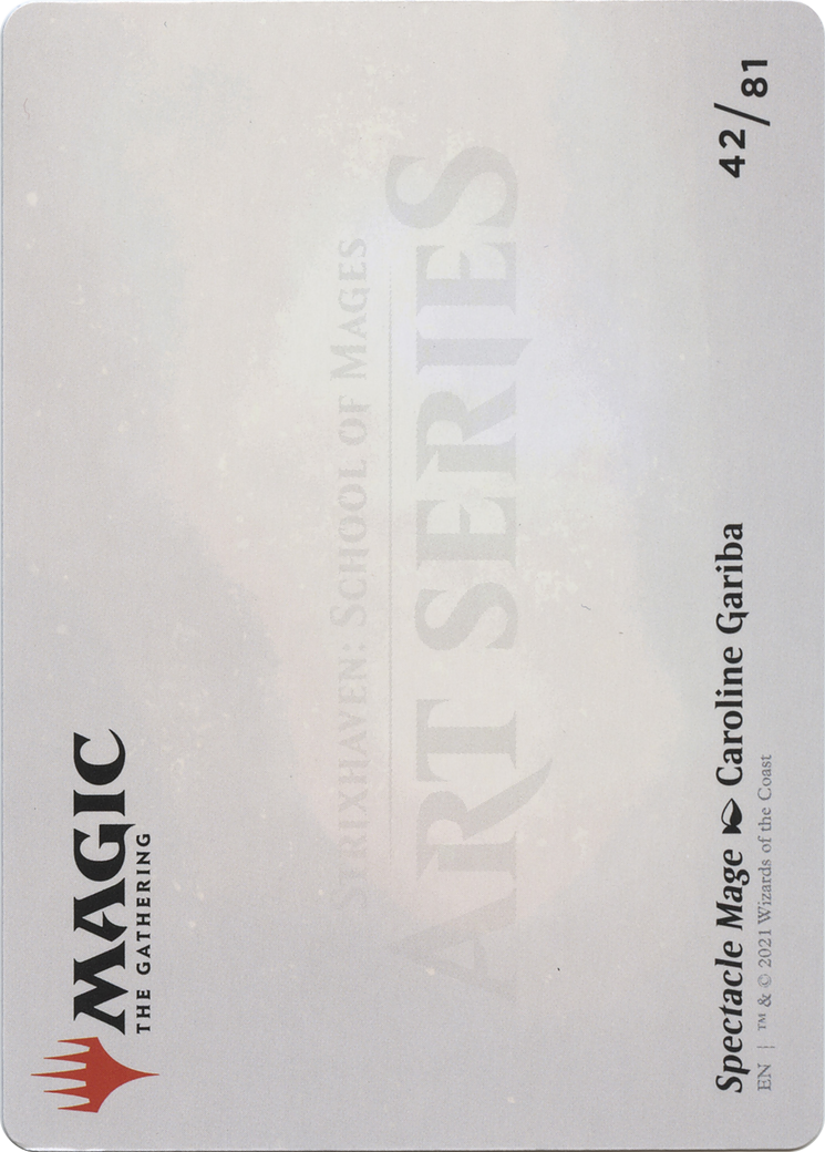 Spectacle Mage // Spectacle Mage (ASTX-042) (Borderless) [Strixhaven Art Series] Foil