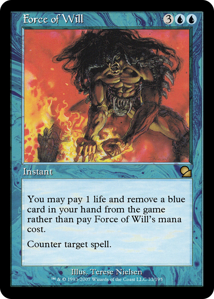 Force of Will (ME1-033) [Masters Edition] Foil